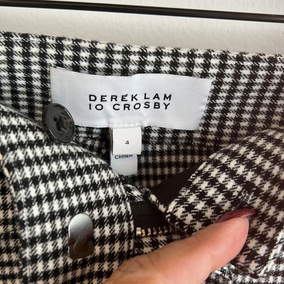 Derek Lam 10 Crosby Houndstooth Crop Flare Pants - Picture 7 of 8